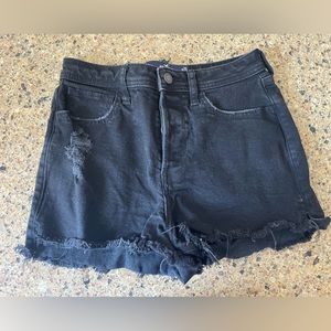 Black Hollister High Waisted Mom Shorts Size 26